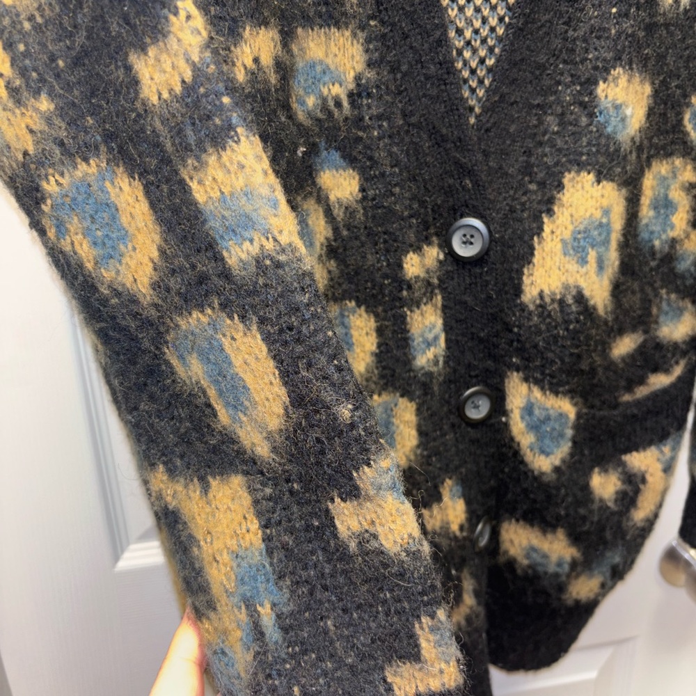 Ecoté Women’s Leopard Print Knit Cardigan Long Open Front | XS/S - Picture 2 of 8